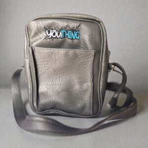 youthing premium man bag – compact textured crossbody messenger & tech pouch